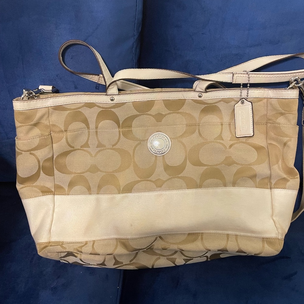 Coach Diaper/Computer Bag Signature C - image 1